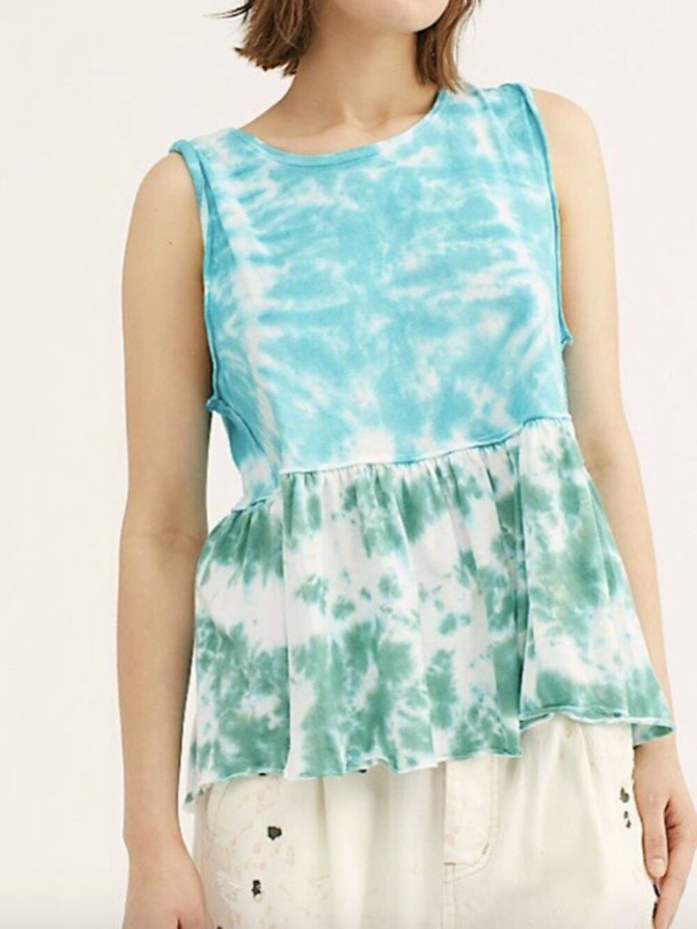 Free People Tie-Dye Sleeveless Top